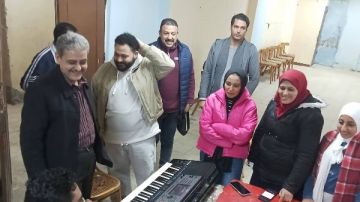 وكيل الشباب والرياضة ببني سويف يتفقد تدريبات دروب الفنون