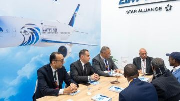 مصر للطيران تشارك في معرض Fitur للسياحة والسفر في مدريد