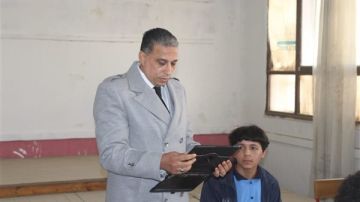 وكيل تعليم الجيزة يتفقد امتحانات النقل بإدارات البدرشين والحوامدية وأبو النمرس