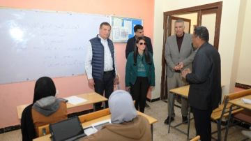 حياة كريمة.. وزيرا التخطيط والزراعة ومحافظ أسوان يختتمون زيارتهم لمشروع وادى الصعايدة بقرية الشهامة