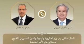 أنطونيو جوتيريش لوزير الخارجية: نثمن دور الرئيس السيسى فى دعم استقرار المنطقة