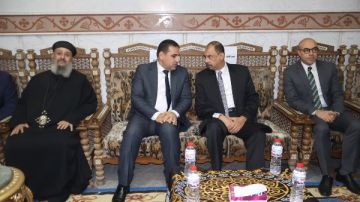 مدير أمن سوهاج والمحافظ يهنئان الأقباط في مطرانيات طما وطهطا وكنيسة المراغة مدير أمن سوهاج والمحافظ يهنئان الأقباط في مطرانيات طما وطهطا وكنيسة المراغة