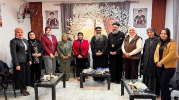 قومي المرأة بـ كفر الشيخ يهنئ الأقباط بمناسبة عيد الميلاد.. صور