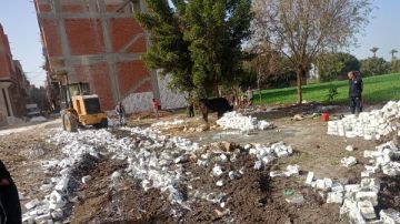 إزالة تعديات ومبان مخالفة بمركز ومدينة بني سويف