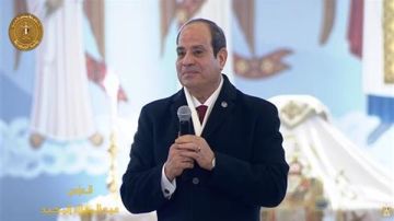 الرئيس السيسي: لا توجد بيننا أي حالة إنتوا واحنا.. مسلم ومسيحي واحد فيديو