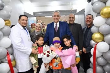 محافظ الغربية يفتتح توسعة قسم العلاج الكيماوي بمركز أورام طنطا.. صور