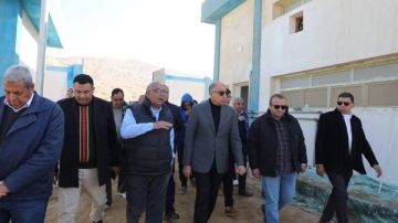 محافظ المنيا يتابع اللمسات النهائية لمحطة مياه الشيخ تمي بأبوقرقاص محافظ المنيا يتابع اللمسات النهائية لمحطة مياه الشيخ تمي بأبوقرقاص