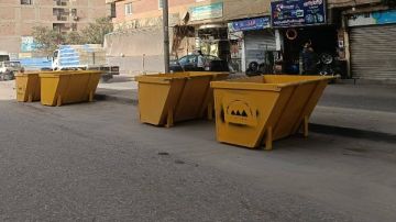 محافظة الجيزة تدعم منظومة النظافة بأرض اللواء بصناديق قمامة .. صور محافظة الجيزة تدعم منظومة النظافة بأرض اللواء بصناديق قمامة .. صور