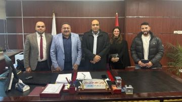 رئيس مياه الشرب بالجيزة يبحث التعاون مع شركة متخصصة في تقنيات المعالجة