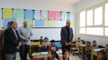 محافظ المنيا يتفقد مدرسة بني حسن الشروق الجديدة
