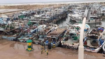 استمرار تساقط الأمطار وتوقف الصيد في كفر الشيخ