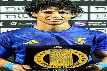 حسن الشاذلي يفوز بجائزة رجل مباراة كهرباء الإسماعيلية والحرس