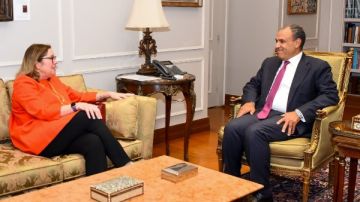 وزير الخارجية يستقبل المديرة العامة للقوة متعددة الجنسيات في سيناء