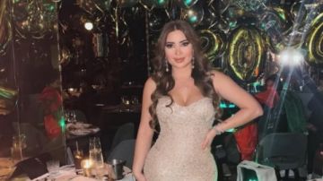 نسرين طافش تستعرض أناقتها بفستان ملفت