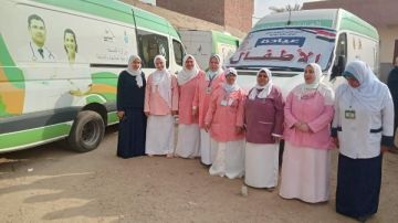 في قافلة للصحة ببني سويف.. فحص وعلاج 1400 حالة وتقديم أكثر من 3900 خدمة طبية