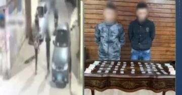 فيديو فضح نشاطهما.. سقوط مروجى مخدرات يستقلان دراجة نارية بالقليوبية