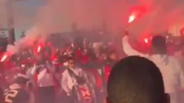 أولتراس سبوعة تشعل أجواء الرباط قبل قمة المغرب والكاميرون في أمم أفريقيا صور