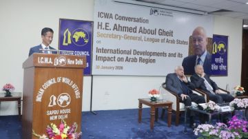 أبو الغيط من نيودلهي : لا سلام دون إنصاف فلسطين ووقف انتهاكات الاحتلال