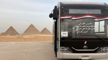 أتوبيس نصر EV الكهربائي يبدأ التشغيل التجريبي لنقل زوار أهرامات الجيزة
