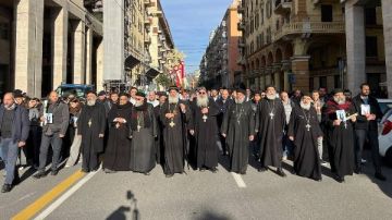 حداد عام في مدينة إيطالية على اغتيال الشاب القبطي أبانوب يوسف صور