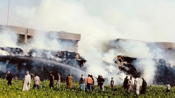 دون إصابات .. السيطرة على حريق بشونة لتخزين القش في كفر الشيخ