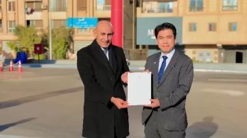 وزير التعليم يصطحب نظيره الياباني لتفقد محور شينزو آبي.. ويسلمه رسالة شكر من الرئيس