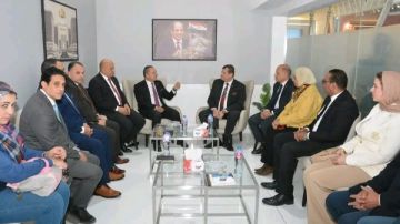 جامعة دمياط في زيارة لجناح هيئة الرقابة الإدارية بمعرض القاهرة الدولي للكتاب