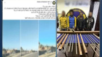 ضبط المتهمين بسرقة 100 كيلو حديد من أحد الكباري بالقليوبية ضبط المتهمين بسرقة 100 كيلو حديد من أحد الكباري بالقليوبية