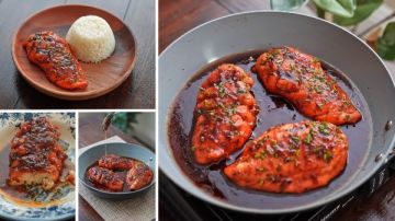 طريقة عمل دجاج مشوي بالصلصة في الطاسة بسهولة