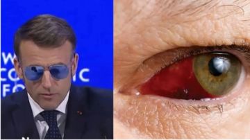 لماذا ارتدى الرئيس الفرنسي نظارة شمسية في منتدى دافوس؟ اعرف القصة
