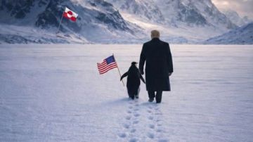 البيت الأبيض يسخر من الانتقادات بعد نشر صورة لترامب مع بطريق في جرينلاند البيت الأبيض يسخر من الانتقادات بعد نشر صورة لترامب مع بطريق في جرينلاند