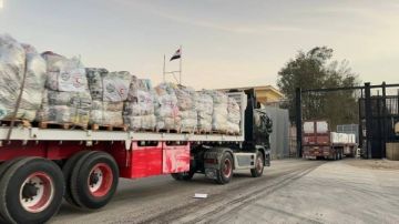 تحرك الفوج الثاني من القافلة الإنسانية رقم 127 عبر معبر رفح لدعم غزة