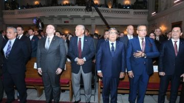 محافظ الدقهلية يشهد احتفالات الطائفة الإنجيلية بعيد الميلاد في القاهرة صور