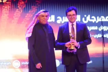 الهيئة العربية للمسرح تكرم وزير الثقافة بافتتاح الدورة الـ16 لمهرجان المسرح العربي