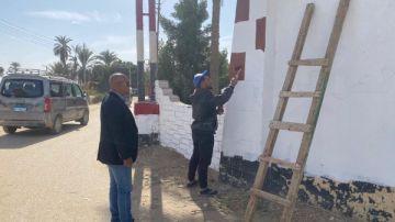 رفع كفاءة وتجميل مدخل قرية العركي فى فرشوط بقنا