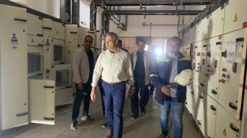 رئيس شركة مياه البحر الأحمر يتابع أعمال إصلاح خط مياه الدهار