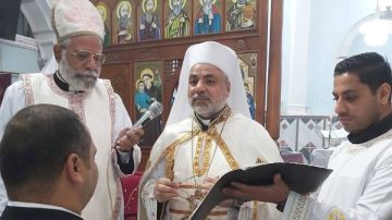 الأنبا عمانوئيل يحتفل بالقداس الإلهي ويمنح الدرجة الإيبودياكونية للشماس مكاريوس وهيب