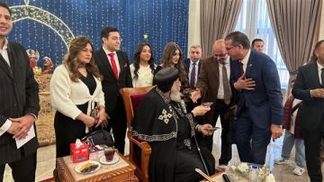 وفد حزب العدل يهنئ البابا تواضروس: الأعياد كانت ولا تزال مناسبة جامعة