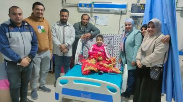 ممر وداع شرفي.. تعافي طفلة بعد 60 يوما داخل العناية المركزة بمستشفى الفشن