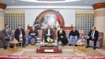 رئيس جهاز العلمين الجديدة يقدم التهنئة لقيادات الكنيسة بمناسبه عيد الميلاد رئيس جهاز العلمين الجديدة يقدم التهنئة لقيادات الكنيسة بمناسبه عيد الميلاد