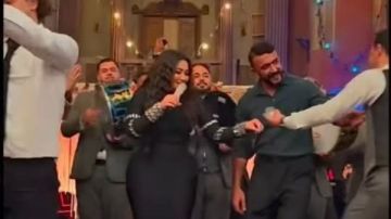 رحمة محسن والعوضي من كواليس علي كلاي.. صور