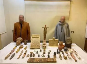 ضبط 53 قطعة أثرية بحوزة شخصين في المنيا