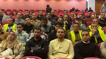 العمل تطلق مبادرة سلامتك تهمنا داخل جامعة السويس