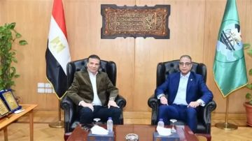محافظ الفيوم يستقبل وزير الزراعة في مستهل زيارته للمحافظة