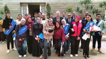 وفد مديرية الشباب بالغربية يزور مطرانية طنطا للتهنئة بعيد الميلاد المجيد.. صور