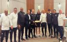 منتخب مصر يحتفل بعيد ميلاد رباعي الفريق