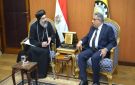 محافظ الدقهلية يستقبل وفد الكنيسة في إطار الاحتفالات بالعام الجديد