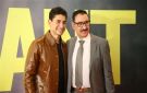 أمير المصري مع والده في العرض الخاص لفيلم Giant