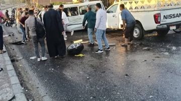 إصابة 8 أشخاص من أسرة واحدة في حادث مروع بالبلينا بسوهاج إصابة 8 أشخاص من أسرة واحدة في حادث مروع بالبلينا بسوهاج