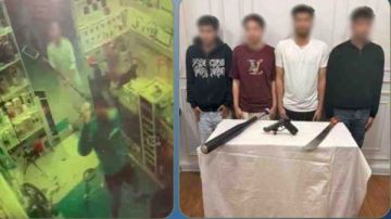 القبص على المتهمين باقتحام محل بأسلحة نارية وبيضاء في المنوفية القبص على المتهمين باقتحام محل بأسلحة نارية وبيضاء في المنوفية